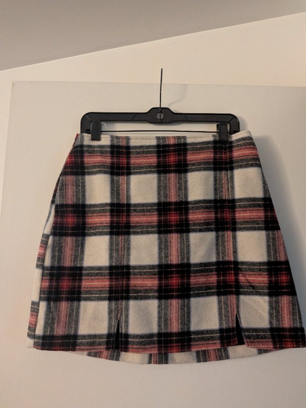 Plaid mini skirt